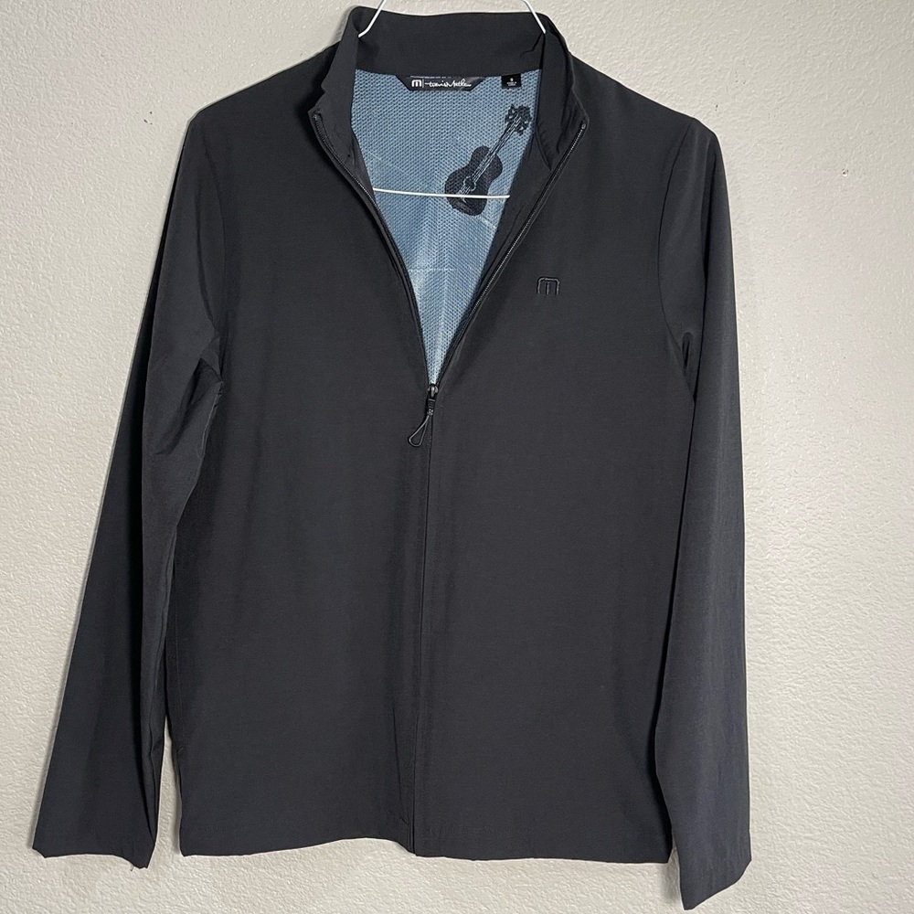 Travis Mathew Men’s Black Lightweight Golf Full-Zip Jacket